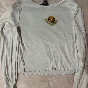 White long sleeve tee